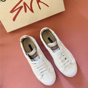White Dolce & Gabbana Sneakers – Worn Only Twice